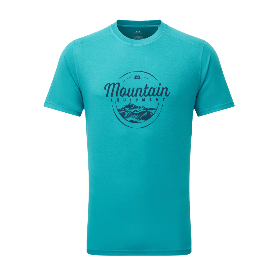 Mountain Equipment Men's Headpoint Script Technical Tee (Topaz)