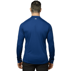 Mountain Equipment Men's Ignis Long Sleeve Zip Technical Tee (Admiral Blue)