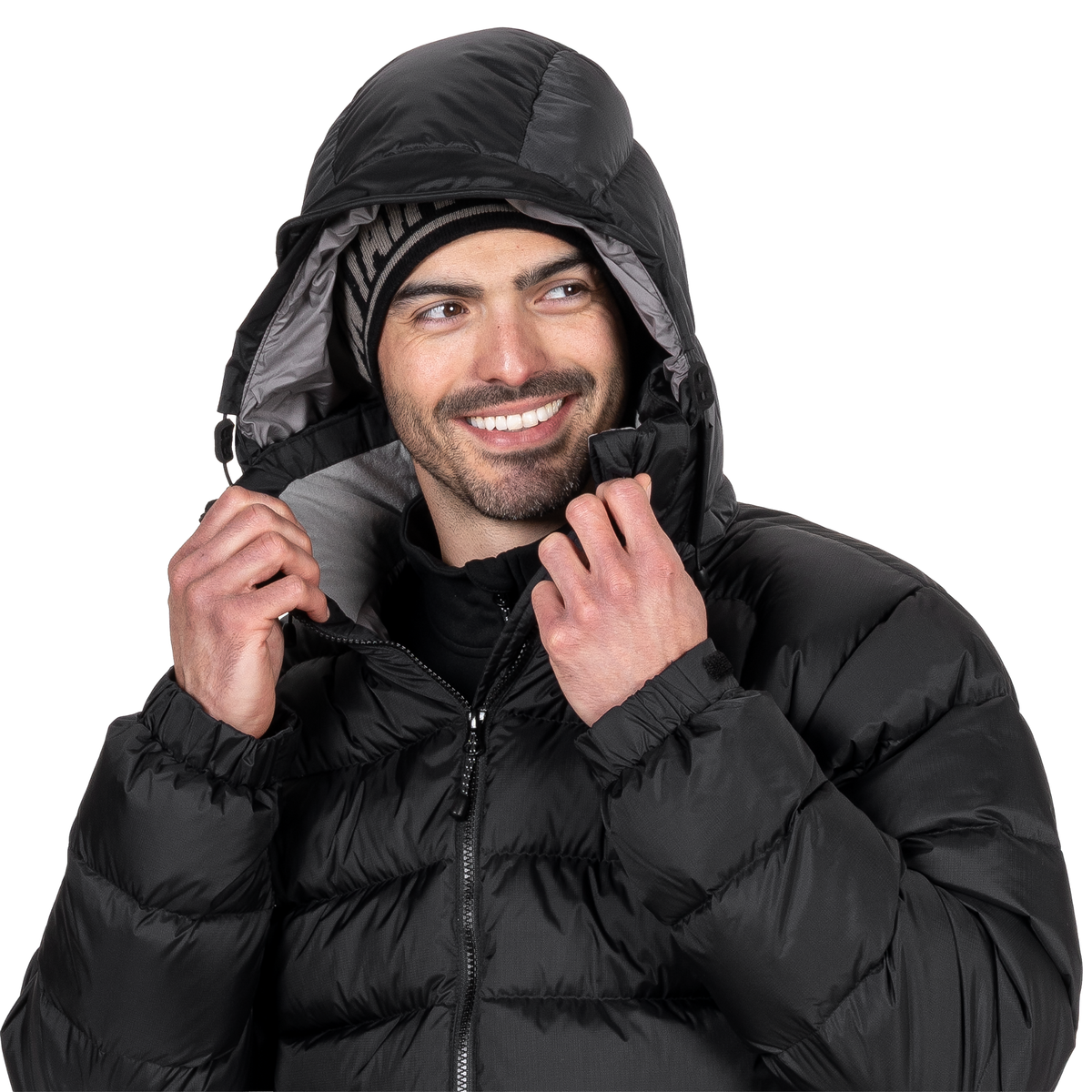 Mountain Equipment Men's Lightline 700 Fill Hooded Down Insulated Jacket (Black)