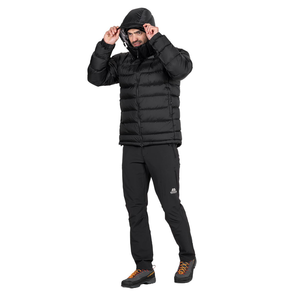 Mountain Equipment Men's Lightline 700 Fill Hooded Down Insulated Jacket (Black)