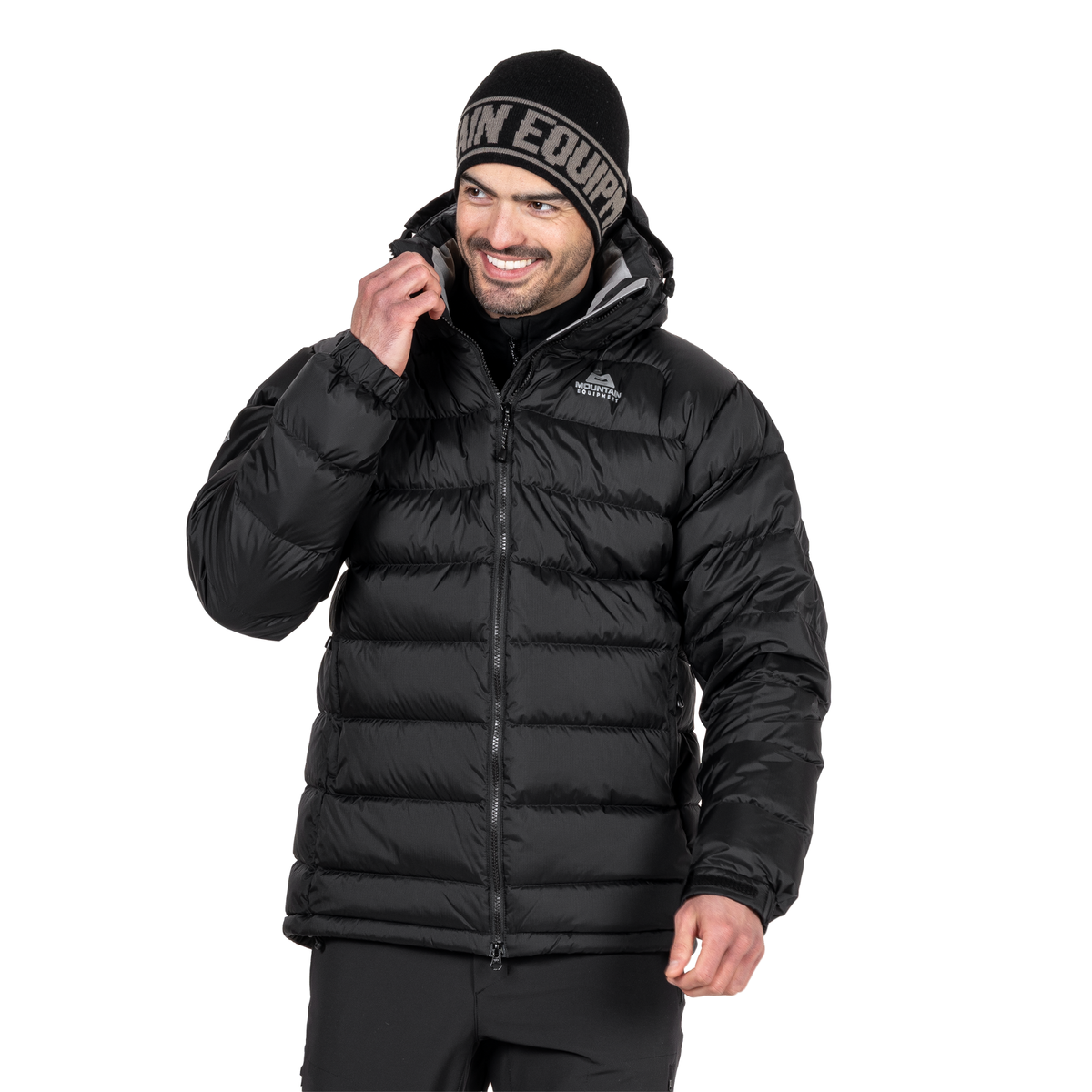 Mountain Equipment Men's Lightline 700 Fill Hooded Down Insulated Jacket (Black)