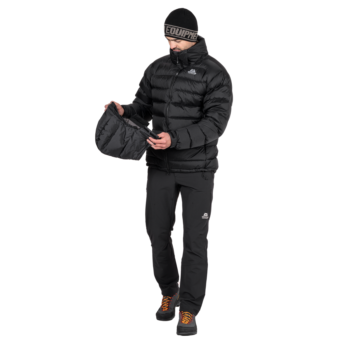 Mountain Equipment Men's Lightline 700 Fill Hooded Down Insulated Jacket (Black)