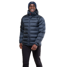Load image into Gallery viewer, Mountain Equipment Men&#39;s Lightline 700 Fill Hooded Down Insulated Jacket (Blue Nights/Cosmo Lining)

