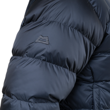 Load image into Gallery viewer, Mountain Equipment Men&#39;s Lightline 700 Fill Hooded Down Insulated Jacket (Blue Nights/Cosmo Lining)
