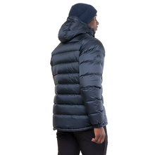 Load image into Gallery viewer, Mountain Equipment Men&#39;s Lightline 700 Fill Hooded Down Insulated Jacket (Blue Nights/Cosmo Lining)
