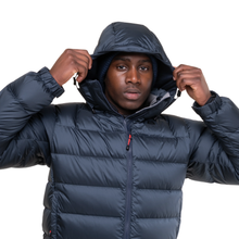 Load image into Gallery viewer, Mountain Equipment Men&#39;s Lightline 700 Fill Hooded Down Insulated Jacket (Blue Nights/Cosmo Lining)
