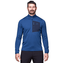 Load image into Gallery viewer, Mountain Equipment Men&#39;s Lumiko Half Zip Fleece Top (Admiral/Cosmos)
