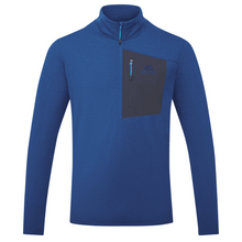 Load image into Gallery viewer, Mountain Equipment Men&#39;s Lumiko Half Zip Fleece Top (Admiral/Cosmos)
