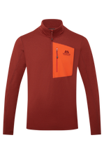 Load image into Gallery viewer, Mountain Equipment Men&#39;s Lumiko Half Zip Fleece Top (Merlot/Cardinal)
