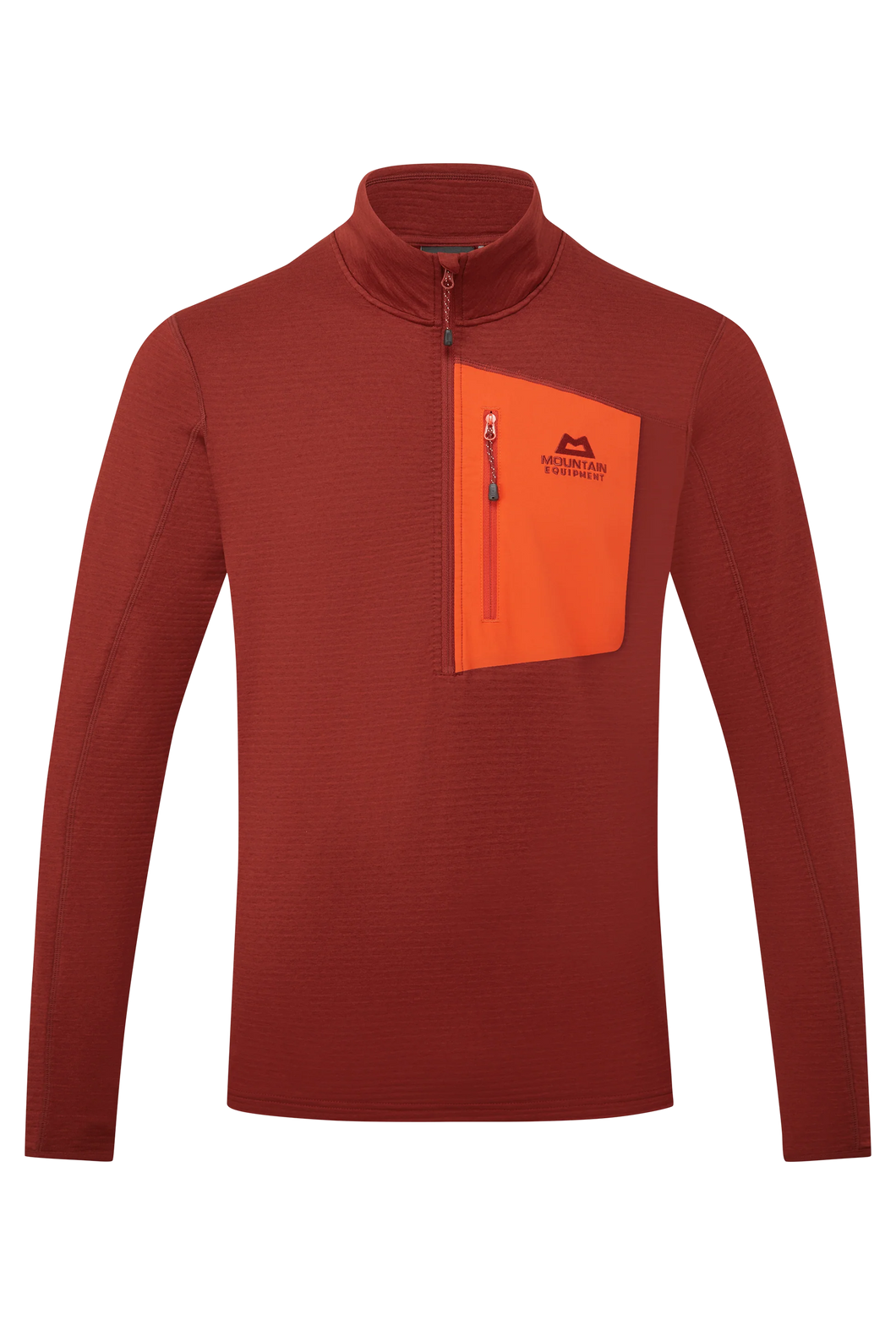 Mountain Equipment Men's Lumiko Half Zip Fleece Top (Merlot/Cardinal)