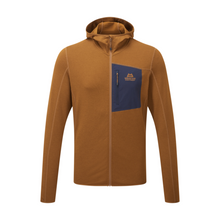 Load image into Gallery viewer, Mountain Equipment Men&#39;s Lumiko Hooded Full Zip Fleece (Walnut/Cosmos)

