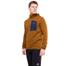 Load image into Gallery viewer, Mountain Equipment Men&#39;s Lumiko Hooded Full Zip Fleece (Walnut/Cosmos)

