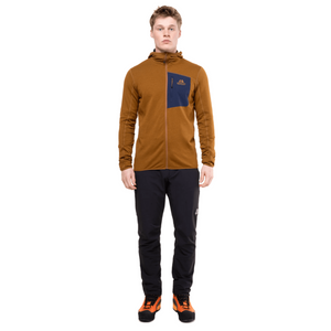 Mountain Equipment Men's Lumiko Hooded Full Zip Fleece (Walnut/Cosmos)