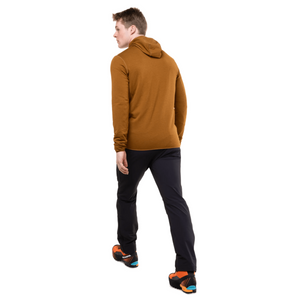 Mountain Equipment Men's Lumiko Hooded Full Zip Fleece (Walnut/Cosmos)