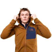 Load image into Gallery viewer, Mountain Equipment Men&#39;s Lumiko Hooded Full Zip Fleece (Walnut/Cosmos)
