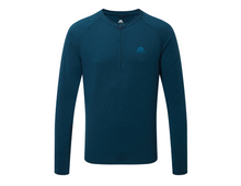 Load image into Gallery viewer, Mountain Equipment Men&#39;s Nava Long Sleeve Zip Technical Tee (Majolica Blue)
