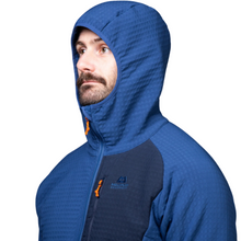 Load image into Gallery viewer, Mountain Equipment Men&#39;s Shroud Hooded Full Zip Fleece (Admiral/Cosmos)
