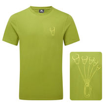 Load image into Gallery viewer, Mountain Equipment Men&#39;s Yorik On Wire Organic Cotton Short Sleeve Tee (Olive Oil)
