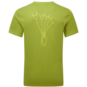 Mountain Equipment Men's Yorik On Wire Organic Cotton Short Sleeve Tee (Olive Oil)