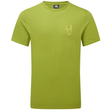Load image into Gallery viewer, Mountain Equipment Men&#39;s Yorik On Wire Organic Cotton Short Sleeve Tee (Olive Oil)
