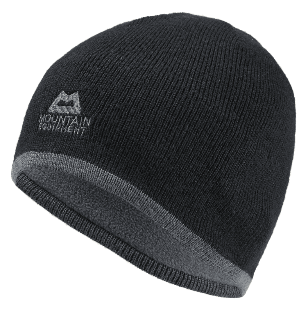 Mountain Equipment Unisex Plain Knitted Beanie (Black/Shadow)