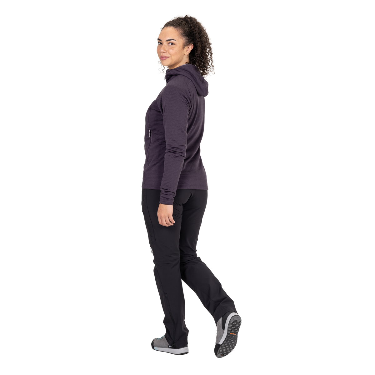 Mountain Equipment Women's Apiro Hooded Full Zip Fleece (Nightshade)
