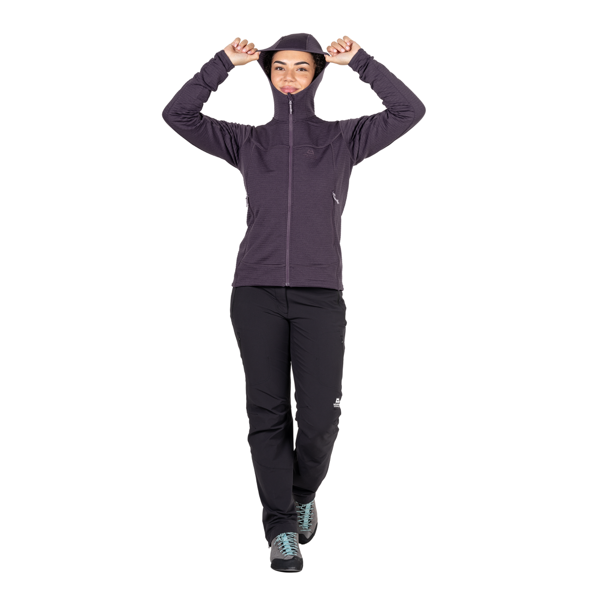 Mountain Equipment Women's Apiro Hooded Full Zip Fleece (Nightshade)