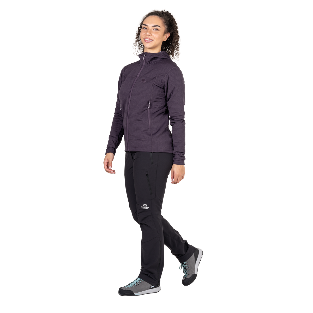 Mountain Equipment Women's Apiro Hooded Full Zip Fleece (Nightshade)