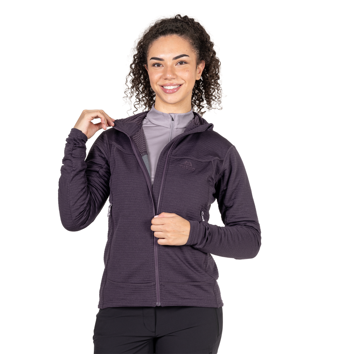 Mountain Equipment Women's Apiro Hooded Full Zip Fleece (Nightshade)