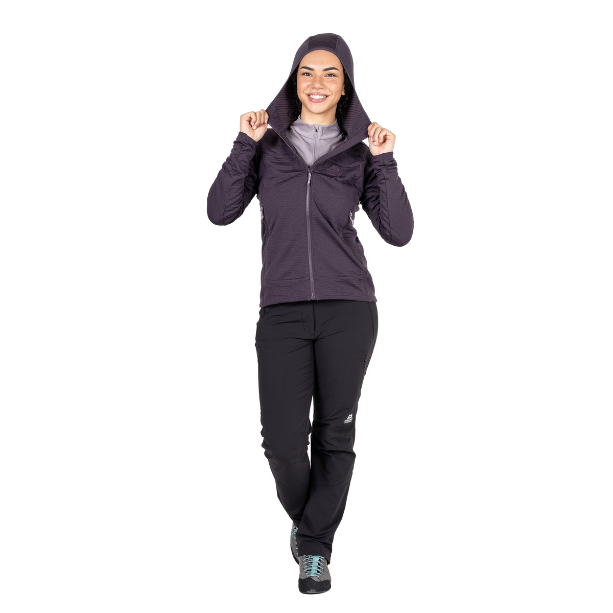 Mountain Equipment Women's Apiro Hooded Full Zip Fleece (Nightshade)