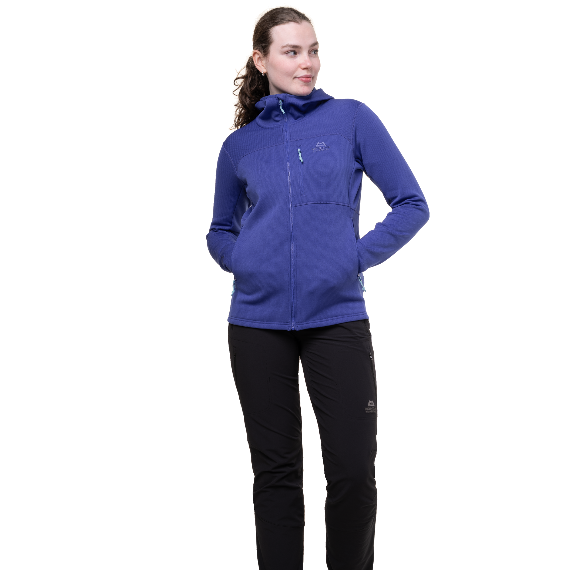 Mountain Equipment Women's Durian Hooded Full Zip Fleece (Clematis)