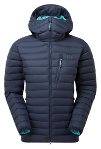 Mountain Equipment Women's Earthrise Hooded Down Insulated Jacket (Cosmos)