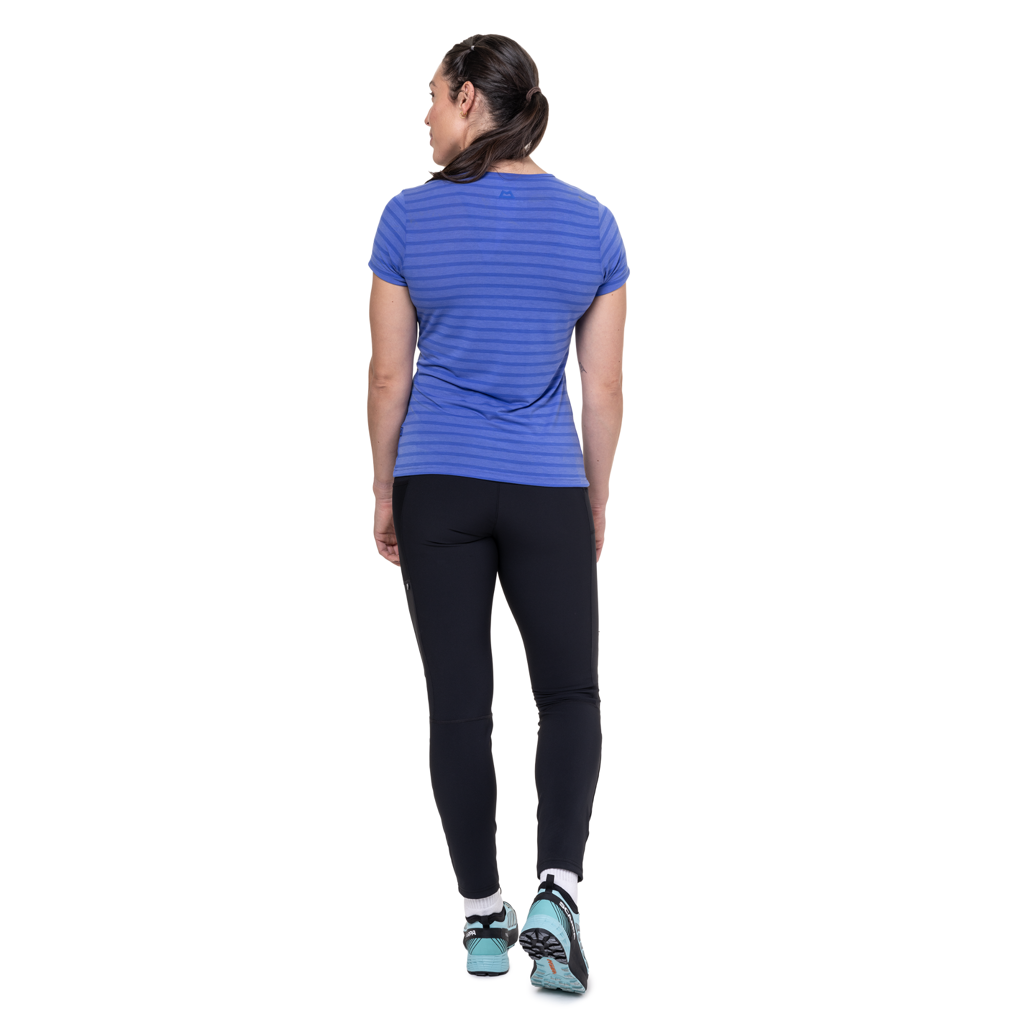 Mountain Equipment Women's Groundup Stripe Short Sleeve Technical Tee (Vivid Stripe)