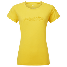 Load image into Gallery viewer, Mountain Equipment Women&#39;s Headpoint Skyline Technical Tee (Lemon)
