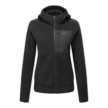 Load image into Gallery viewer, Mountain Equipment Women&#39;s Highpile Hooded Full Zip Fleece (Black)
