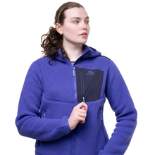 Load image into Gallery viewer, Mountain Equipment Women&#39;s Highpile Hooded Full Zip Fleece (Clematis/Cosmos)
