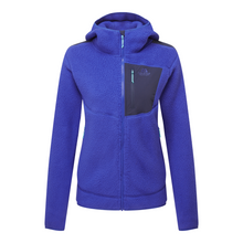 Load image into Gallery viewer, Mountain Equipment Women&#39;s Highpile Hooded Full Zip Fleece (Clematis/Cosmos)
