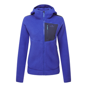 Mountain Equipment Women's Highpile Hooded Full Zip Fleece (Clematis/Cosmos)