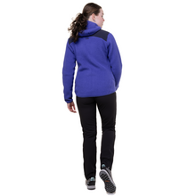 Load image into Gallery viewer, Mountain Equipment Women&#39;s Highpile Hooded Full Zip Fleece (Clematis/Cosmos)
