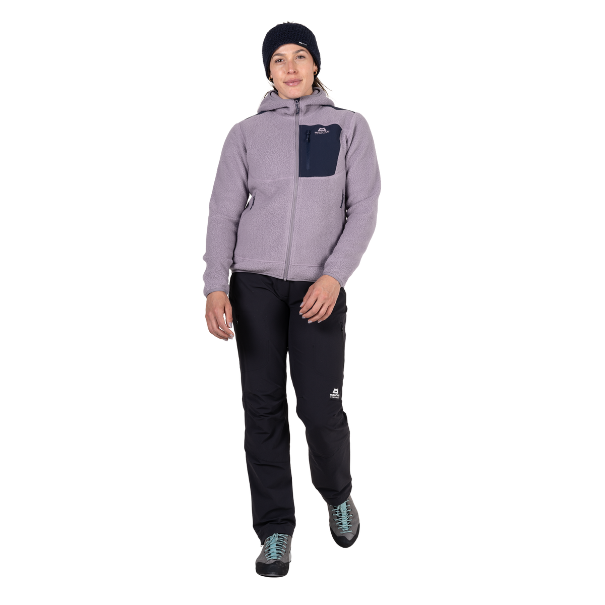 Mountain Equipment Women's Highpile Hooded Full Zip Fleece (Allium/Cosmos)