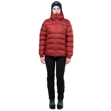 Load image into Gallery viewer, Mountain Equipment Women&#39;s Lightline 700 Fill Hooded Down Insulated Jacket (Rosewood)
