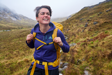 Load image into Gallery viewer, Mountain Equipment Women&#39;s Lumiko Hooded Full Zip Fleece Top (Amethyst/Medieval)
