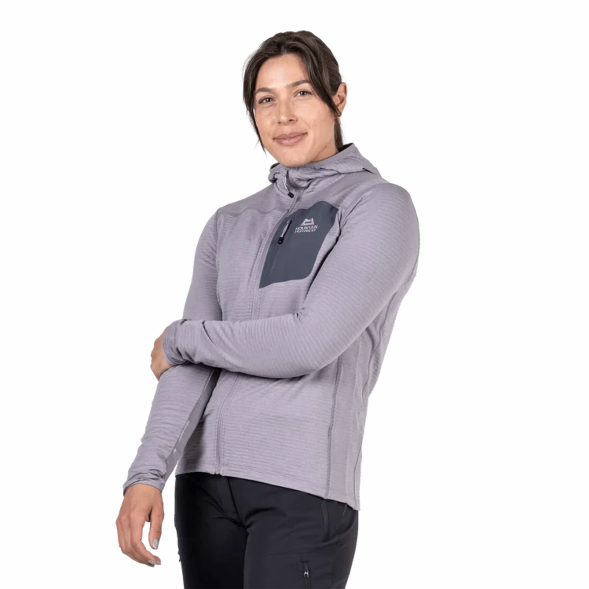 Mountain Equipment Women's Lumiko Hooded Full Zip Fleece Me-02325 Allium Ombre ME-008756