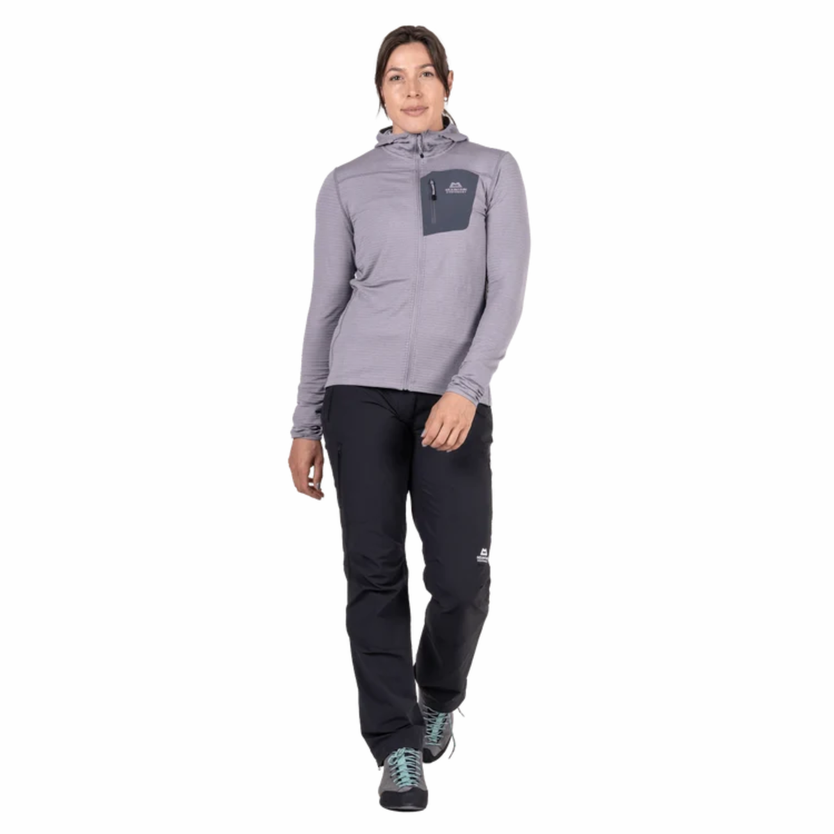 Mountain Equipment Women's Lumiko Hooded Full Zip Fleece Me-02325 Allium Ombre ME-008756