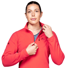 Load image into Gallery viewer, Mountain Equipment Women&#39;s Micro Half Zip Fleece Top (Hibiscus)
