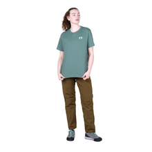 Load image into Gallery viewer, Mountain Equipment Women's Podus Organic Cotton Short Sleeve Tee (Goblin Blue)
