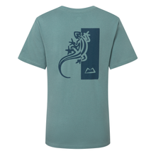 Load image into Gallery viewer, Mountain Equipment Women's Podus Organic Cotton Short Sleeve Tee (Goblin Blue)
