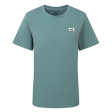Load image into Gallery viewer, Mountain Equipment Women's Podus Organic Cotton Short Sleeve Tee (Goblin Blue)
