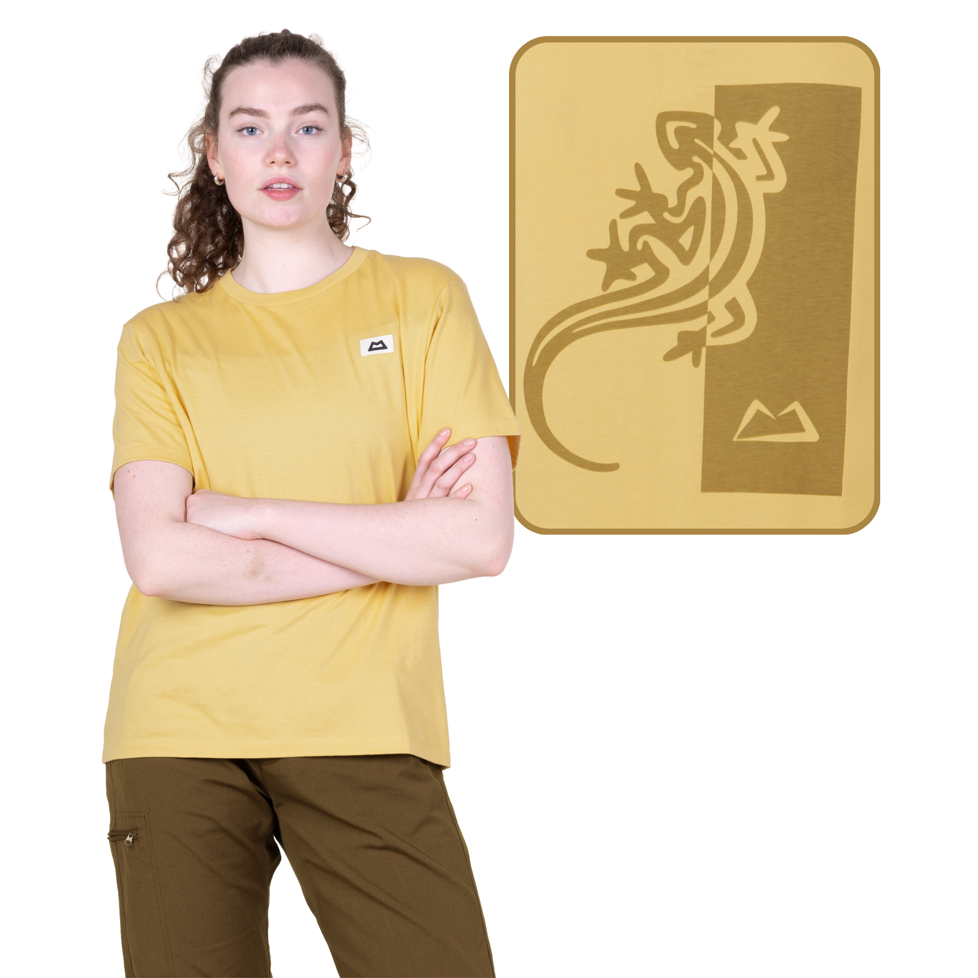 Mountain Equipment Women's Podus Organic Cotton Short Sleeve Tee (Rattan)