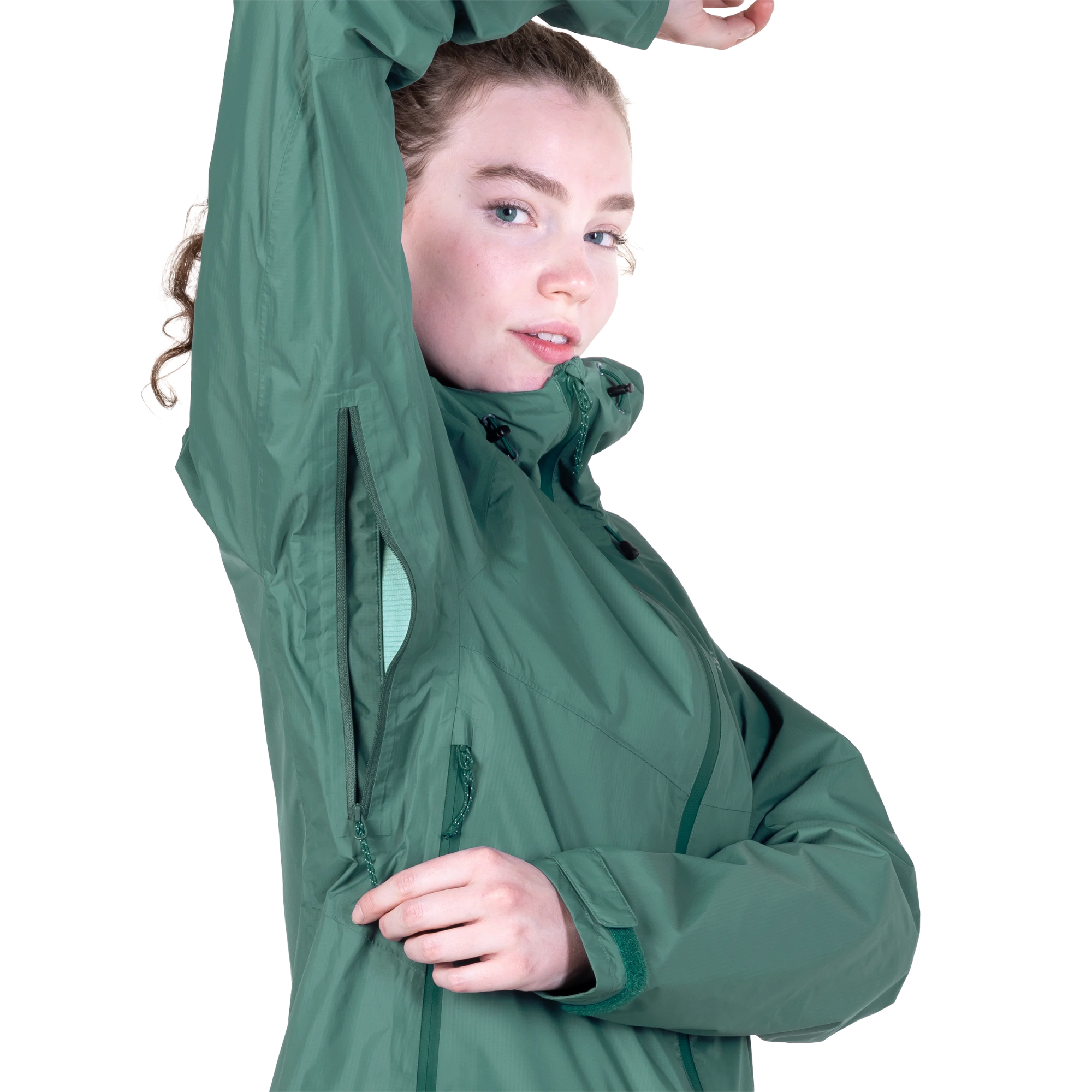 Mountain Equipment Women's Raintower 2.5L Waterproof Jacket (Sea Pine)